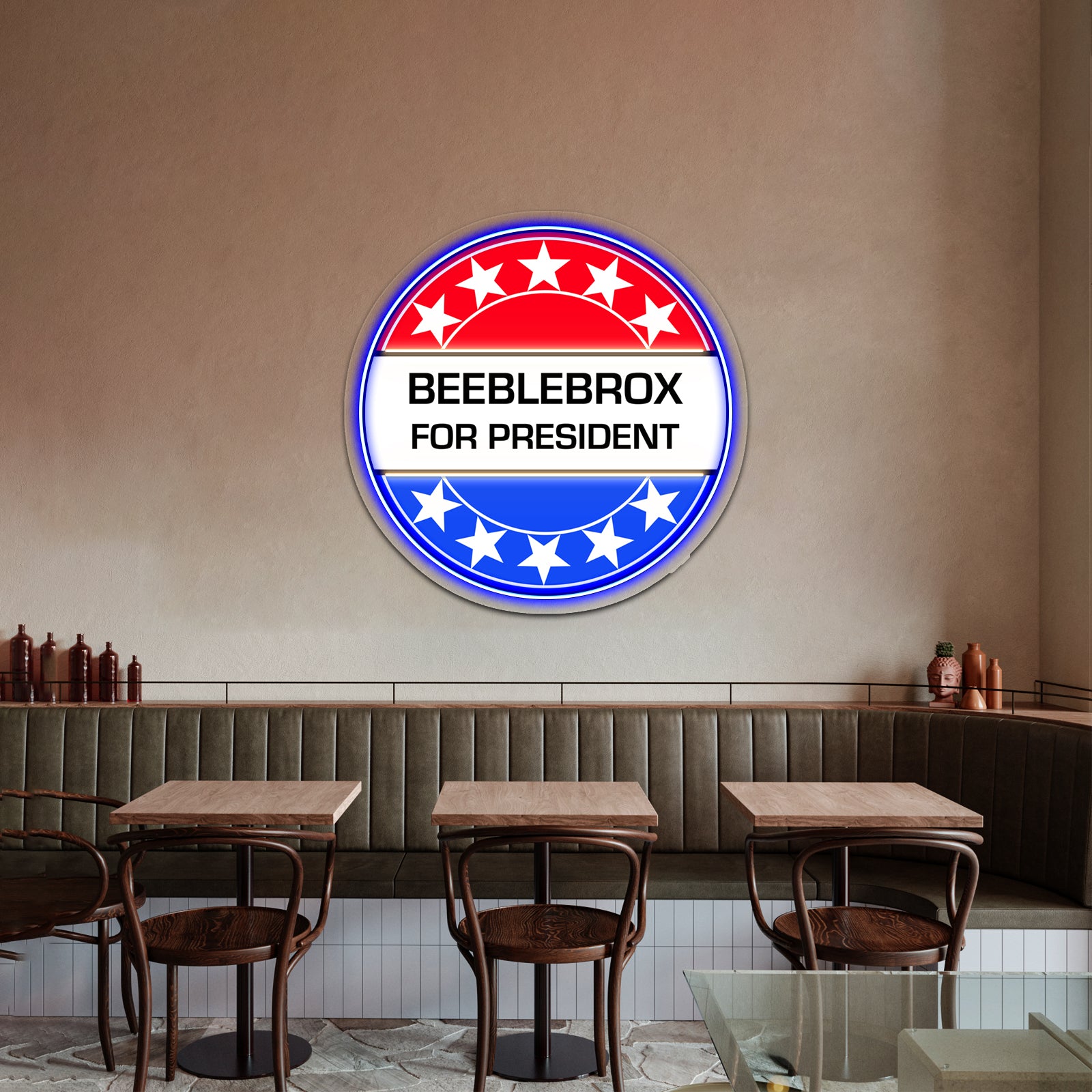 Beeblebrox For President Artwork Led Neon Sign - LED neon sign view 5