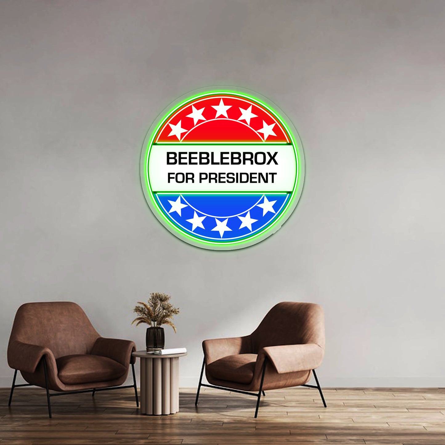 Beeblebrox For President Artwork Led Neon Sign