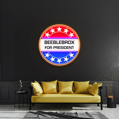 Beeblebrox For President Artwork Led Neon Sign