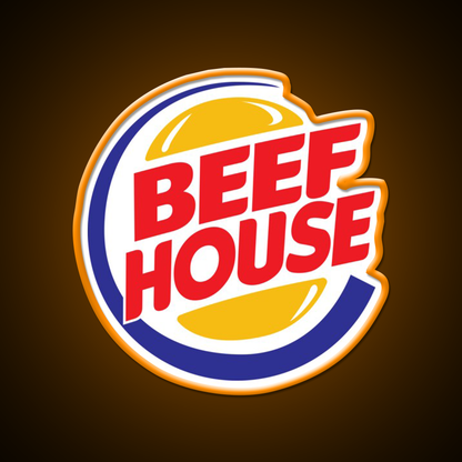 Beeeef Fast Food Led Neon Sign For Burger Place Rgb Color
