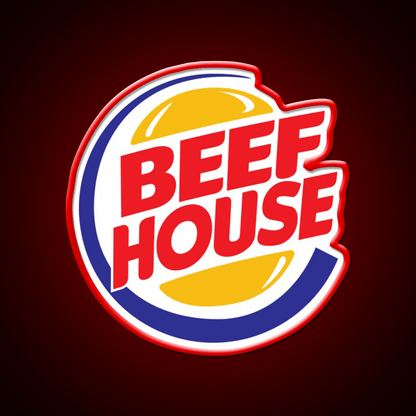Beeeef Fast Food Led Neon Sign For Burger Place Rgb Color - Shineneon