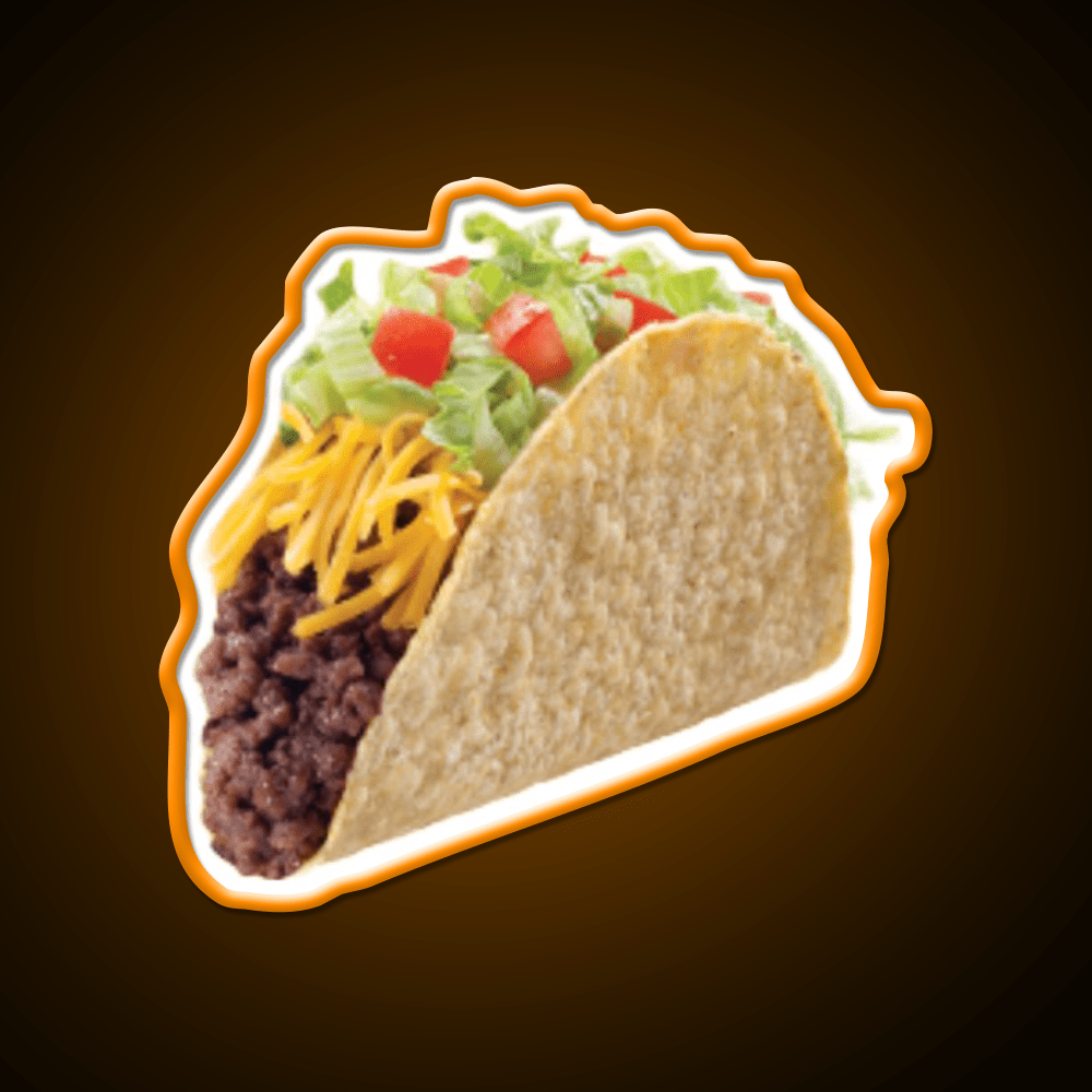 Beef Taco Led Neon Sign Mexican Food Sign Rgb Color - Shineneon