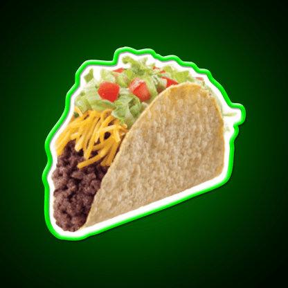 Beef Taco Led Neon Sign Mexican Food Sign Rgb Color - Shineneon