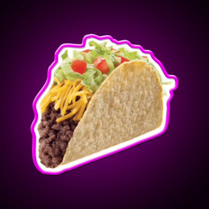 Beef Taco Led Neon Sign Mexican Food Sign Rgb Color - Shineneon