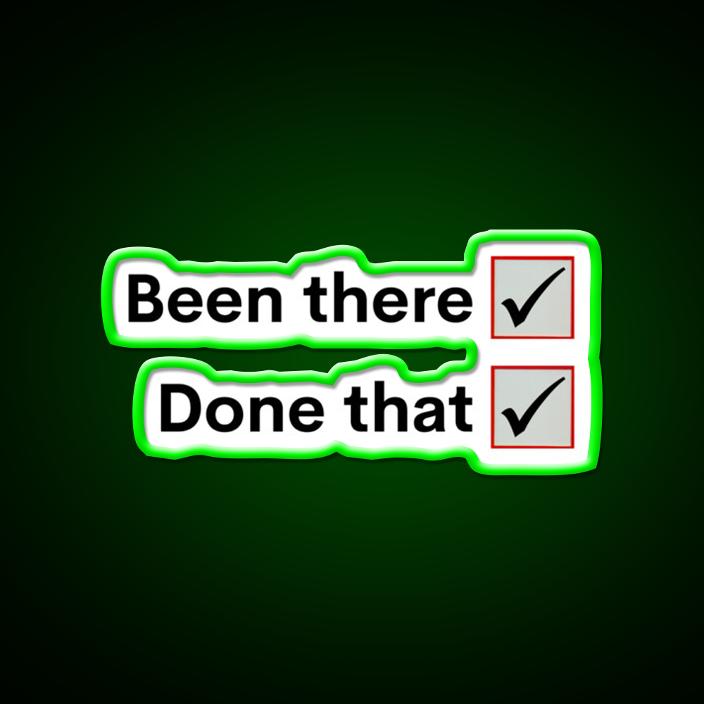 Been There Done That Man Cave Bar Led Neon Sign Rgb Color