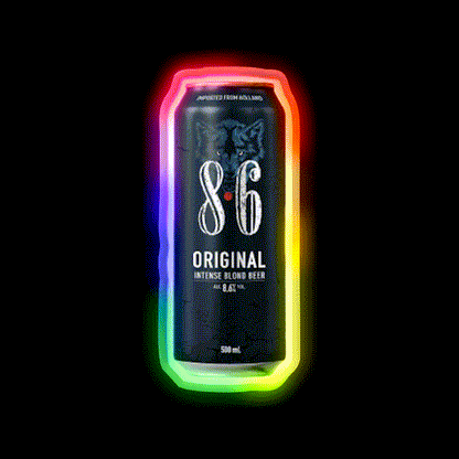 Beer 86 Beer Bar Decor Led Neon Sign Rgb Color - LED neon sign close-up detail