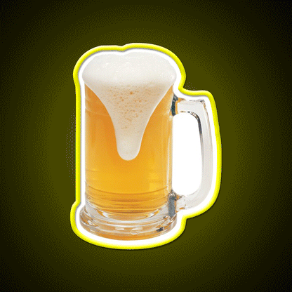 Beer A Pint Of Beer Bar Decor Led Neon Sign Rgb Color - Custom LED neon sign front view
