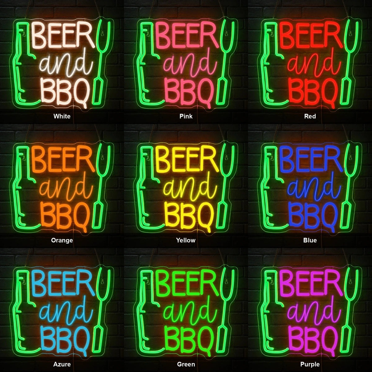 Beer And BBQ LED Neon Sign - Shineneon