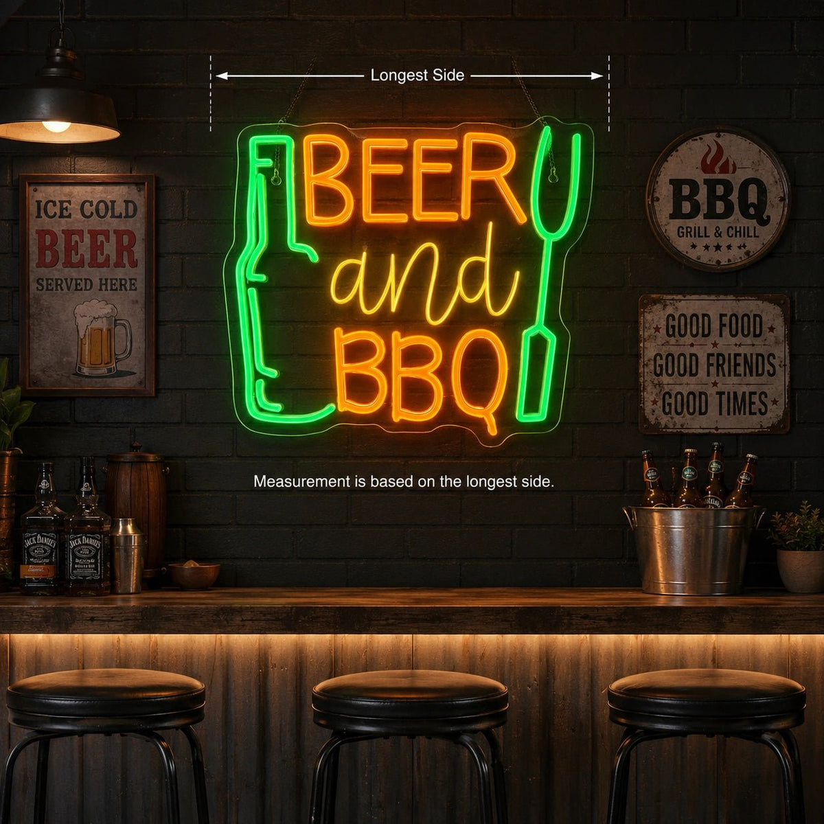 Beer And BBQ LED Neon Sign - Shineneon