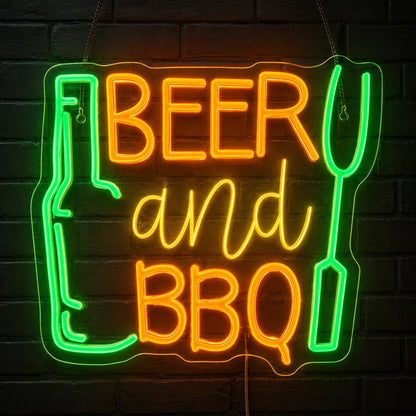 Beer And BBQ LED Neon Sign - Shineneon