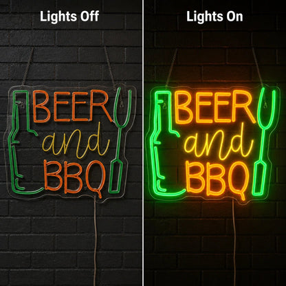 Beer And BBQ LED Neon Sign - Shineneon