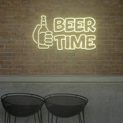 Beer And Beer Time For Bar Neon Light Signs Custom Neon Sign For Wedding | Shineneon