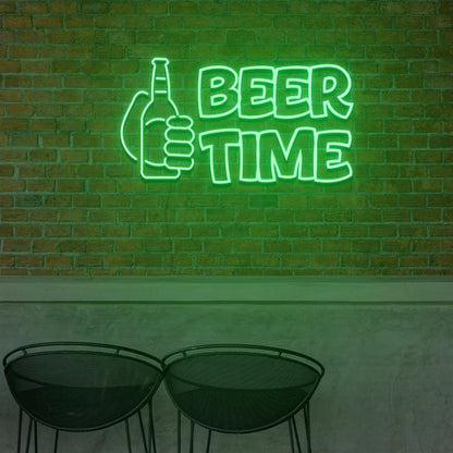 Beer And Beer Time For Bar Neon Light Signs Custom Neon Sign For Wedding | Shineneon
