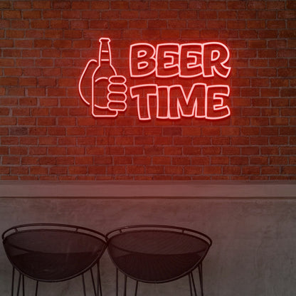 Beer And Beer Time For Bar Neon Light Signs Custom Neon Sign For Wedding | Shineneon