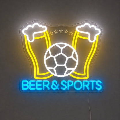 Beer And Sports Neon Sign LED Neon Sign main product image
