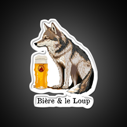 Beer And The Wolf Man Cave Bar Led Neon Sign Rgb Color