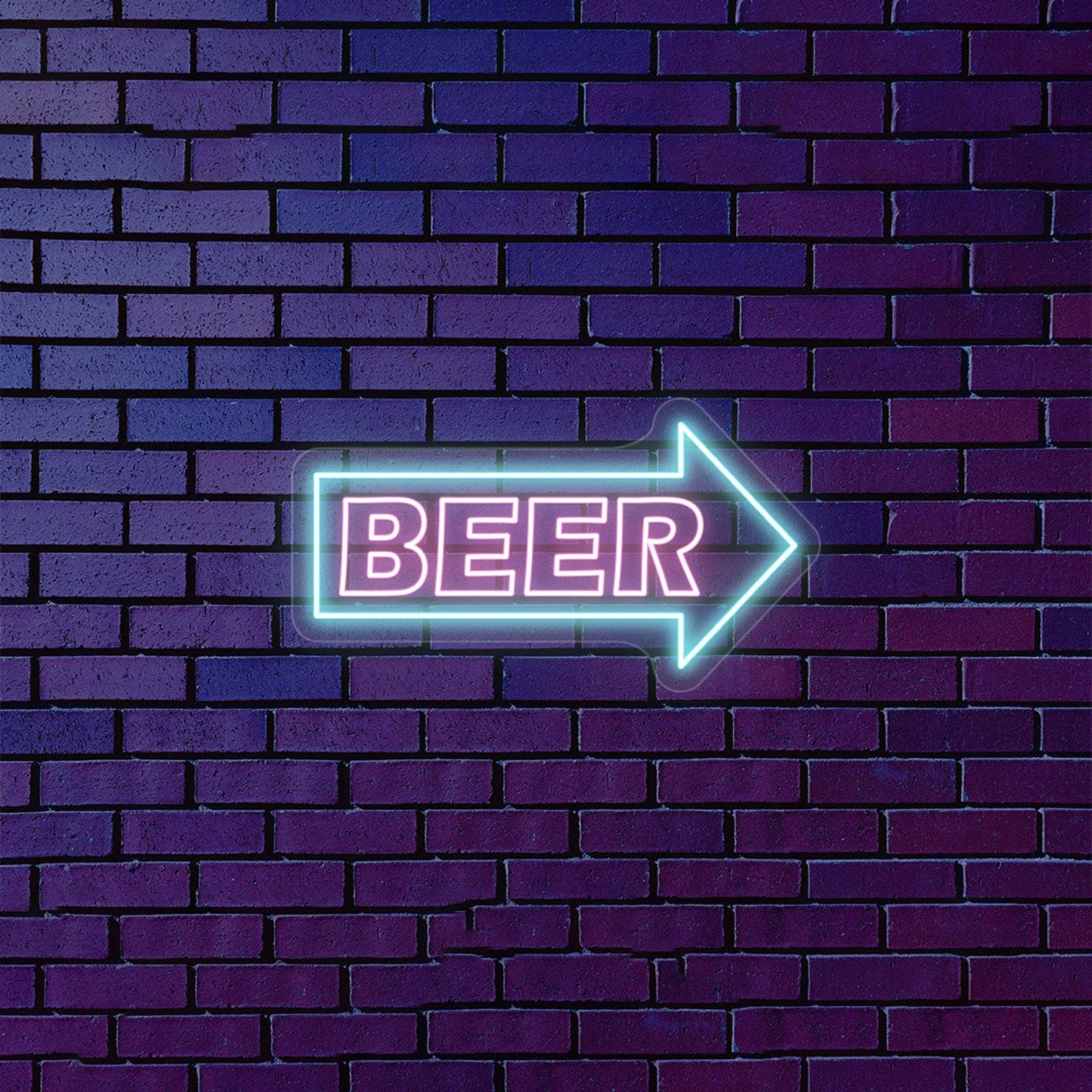 Beer Arrow Led Neon Sign Multicolor | Shineneon