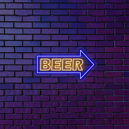 Beer Arrow Led Neon Sign Multicolor | Shineneon
