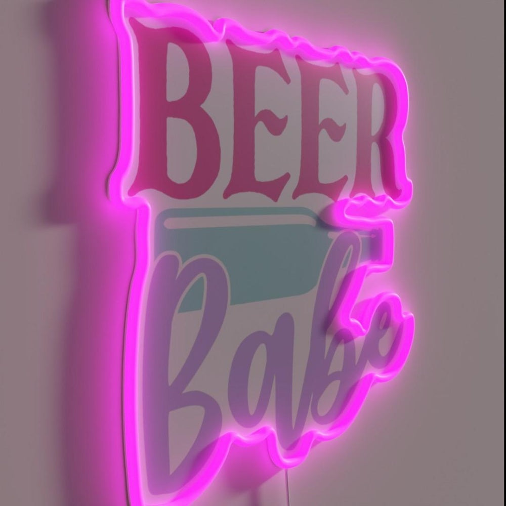 Beer Babe Rgb Led Neon Sign - LED neon sign close-up detail