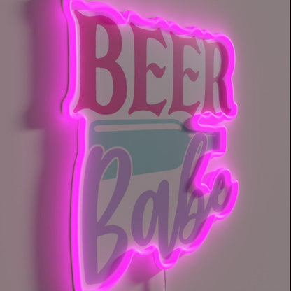 Beer Babe Rgb Led Neon Sign - LED neon sign close-up detail