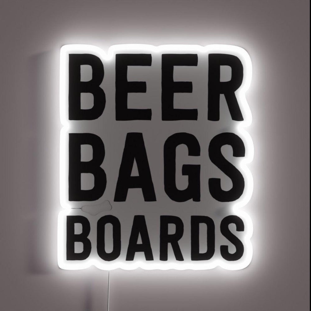 Beer Bags Boards For Cornhole Rgb Led Neon Sign - Custom LED neon sign front view