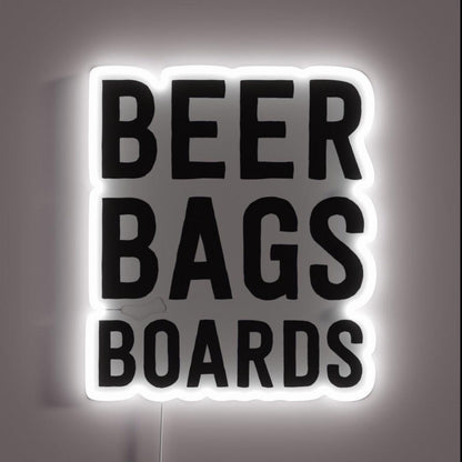 Beer Bags Boards For Cornhole Rgb Led Neon Sign - Custom LED neon sign front view