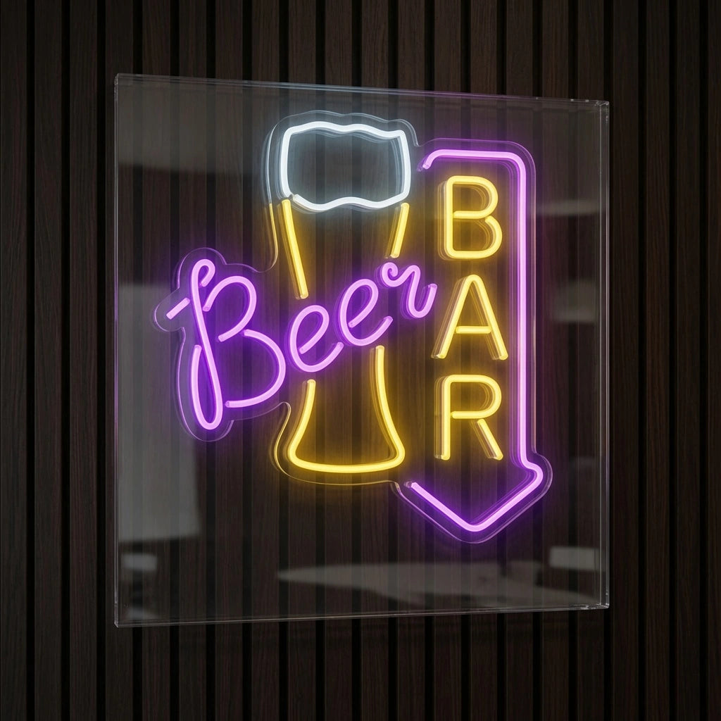 Beer Bar Business LED Neon Sign - 01 Original Product Image