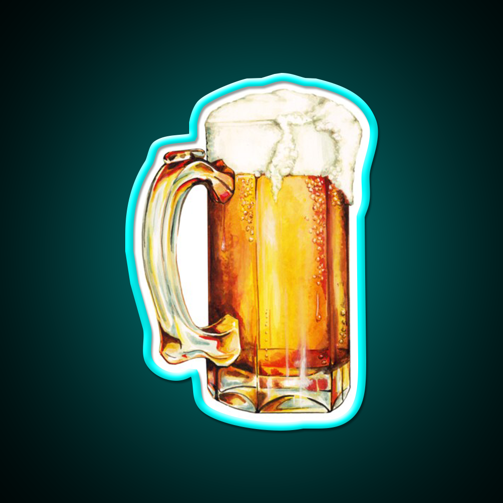 Beer Bar Decor Led Neon Sign Business Neon Sign Rgb Color - Neon sign mounted on wall in room