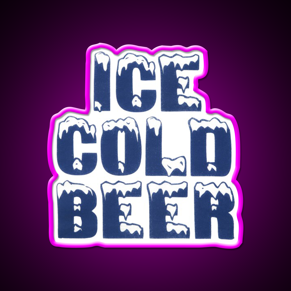 Beer Bar Decor Led Neon Sign Home Bar Art Rgb Color - Neon sign mounted on wall in room