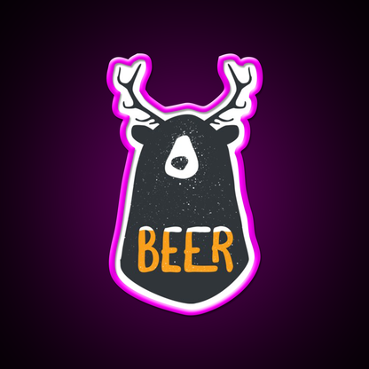 Beer Bar Decor Led Neon Sign Home Bar Decor Rgb Color - Neon sign mounted on wall in room