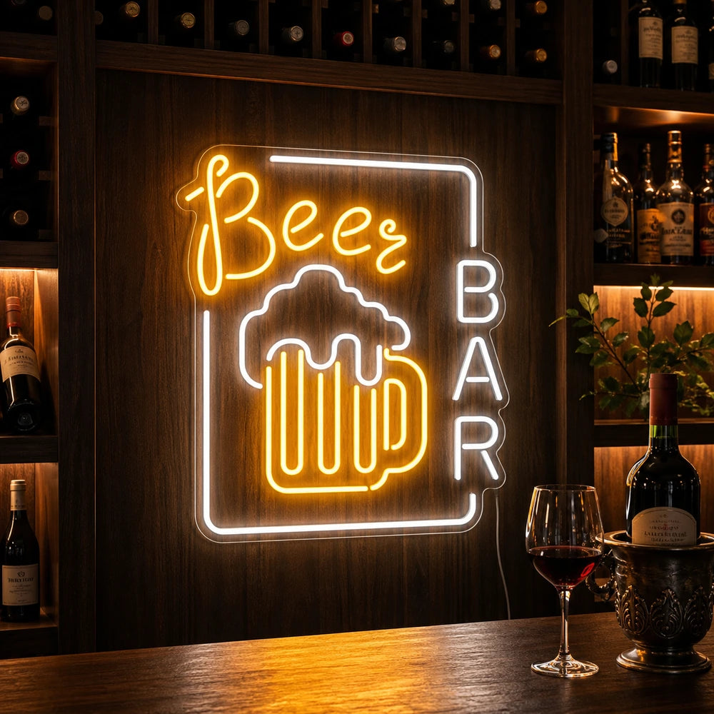 Beer Bar Mug Neon Sign LED Neon Sign high-converting product image