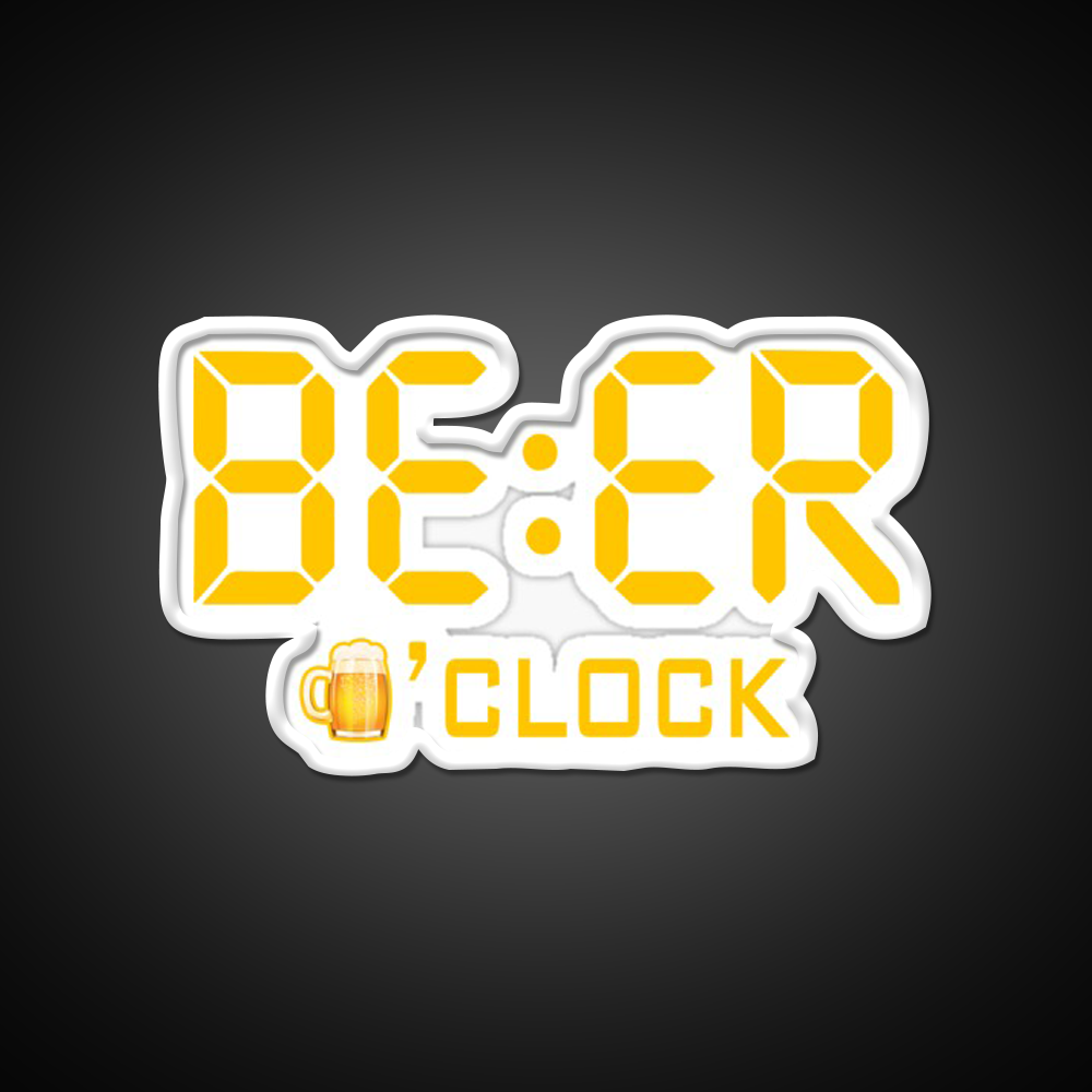 Beer Beer Oclock Beer Time B Man Cave Bar Led Neon Sign Rgb Color