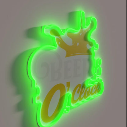 Beer Beer Time Rgb Led Neon Sign - LED neon sign close-up detail