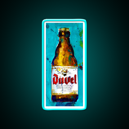 Beer Belgian Men Cave Kitchen Art Bar Art Ale Beer Bar Decor Led Neon Sign Rgb Color