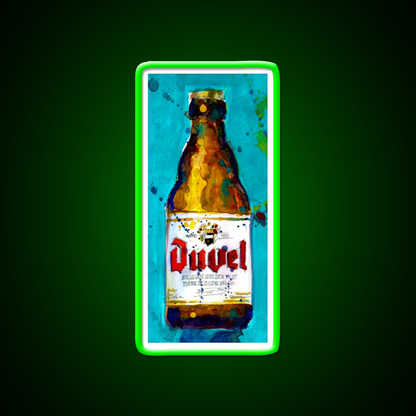 Beer Belgian Men Cave Kitchen Art Bar Art Ale Beer Bar Decor Led Neon Sign Rgb Color