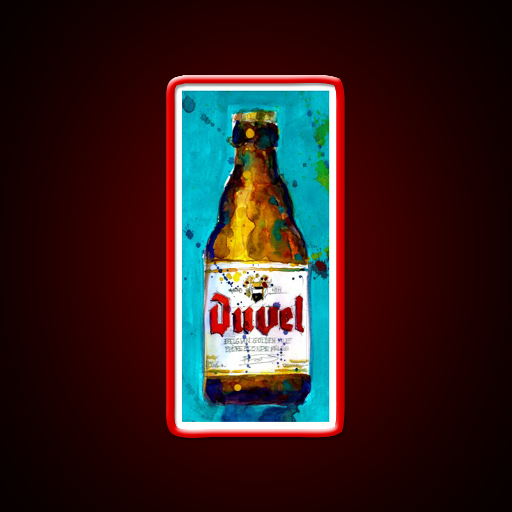 Beer Belgian Men Cave Kitchen Art Bar Art Ale Beer Bar Decor Led Neon Sign Rgb Color