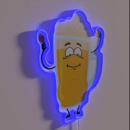 Beer Belly Rgb Led Neon Sign Restaurant Wall Decor - LED neon sign close-up detail