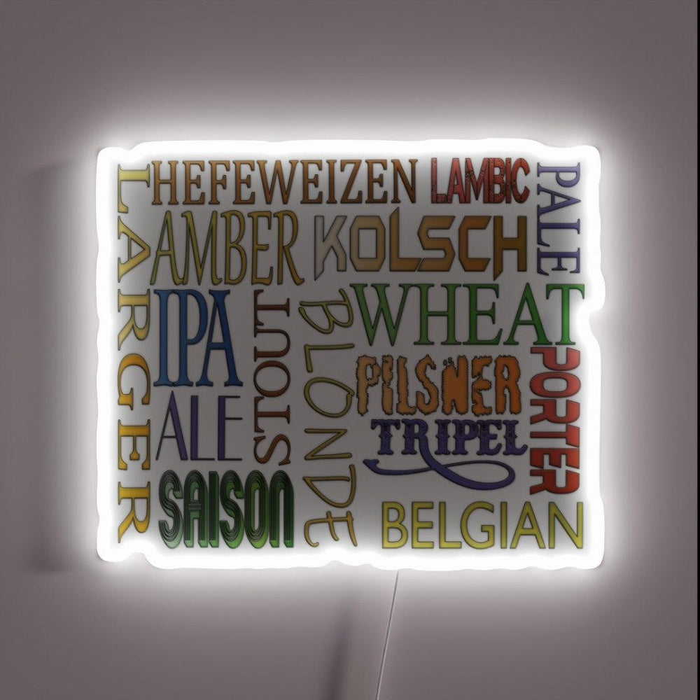 Beer Board European Beer Rgb Led Neon Sign - Custom LED neon sign front view