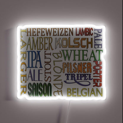 Beer Board European Beer Rgb Led Neon Sign - Custom LED neon sign front view