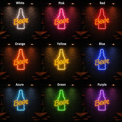 Beer Bottle LED Neon Sign Man Cave Neon Sign - Shineneon