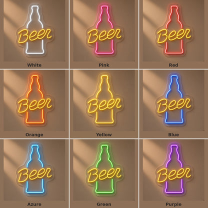 Beer Bottle LED Neon Sign