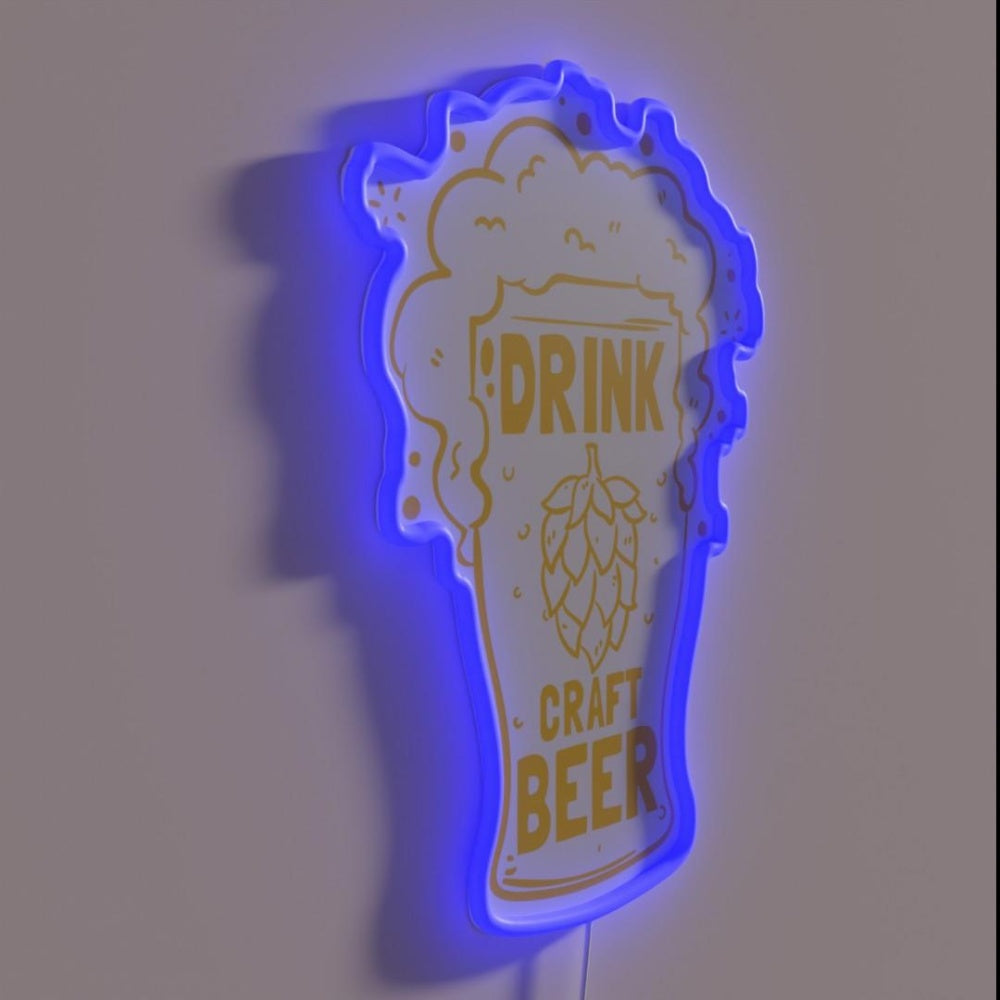 Beer Brewing Rgb Led Neon Sign - LED neon sign close-up detail
