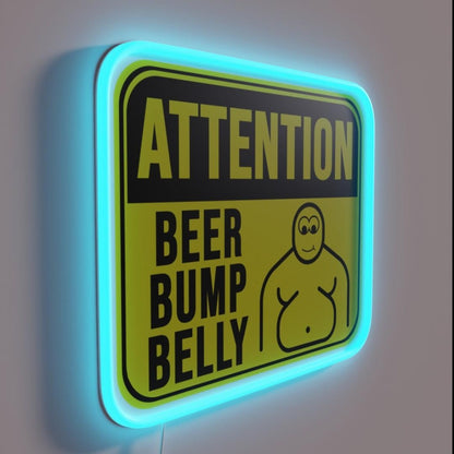 Beer Bump Belly Rgb Led Neon Sign - LED neon sign close-up detail