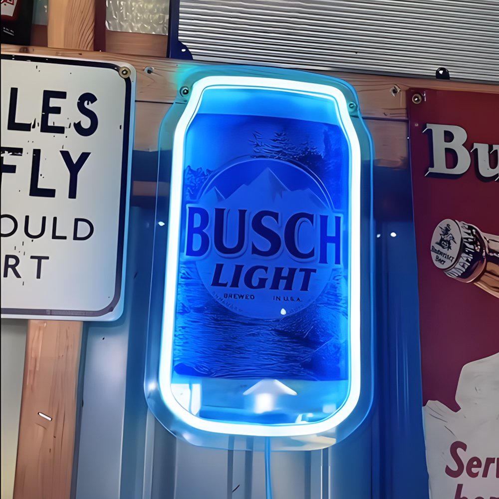 Lighted Sign Can Beer Can Led Neon Sign For Cave Bar Wall Art Party Christmas Gift ...