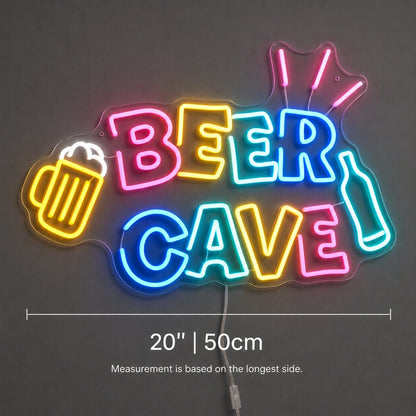 Beer Cave Neon Sign LED Neon Sign size image