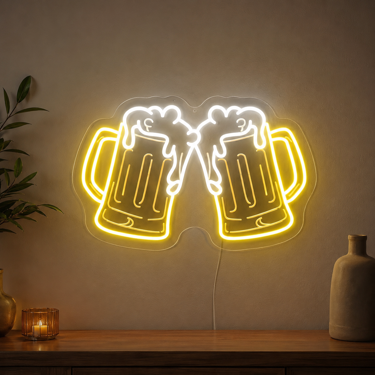 Beer Cheers LED Neon Sign main product image