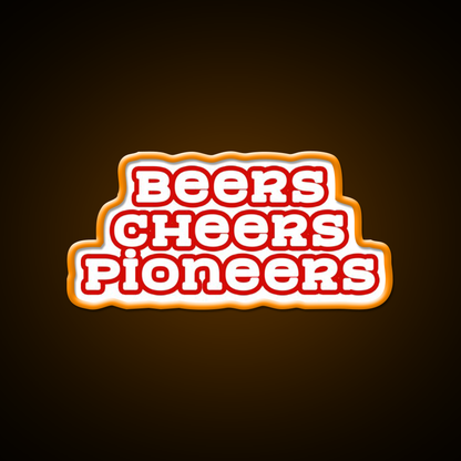 Beer Cheers Pioneers Beer Bar Decor Led Neon Sign Rgb Color - LED neon sign view 6