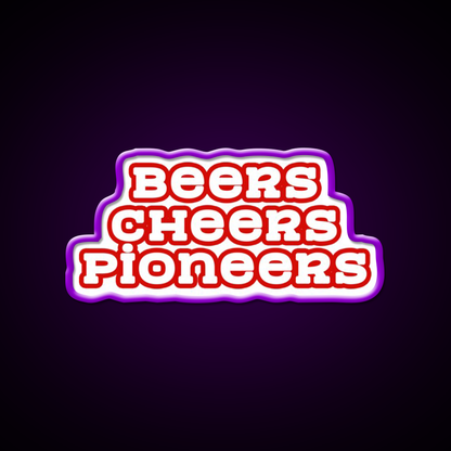Beer Cheers Pioneers Beer Bar Decor Led Neon Sign Rgb Color - LED neon sign view 9