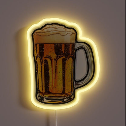 Beer Cheers Rgb Led Neon Sign - Custom LED neon sign front view