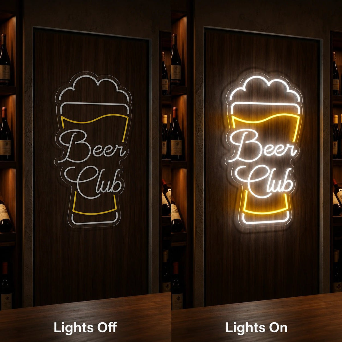 Beer Club Man Cave LED Neon Sign - Shineneon